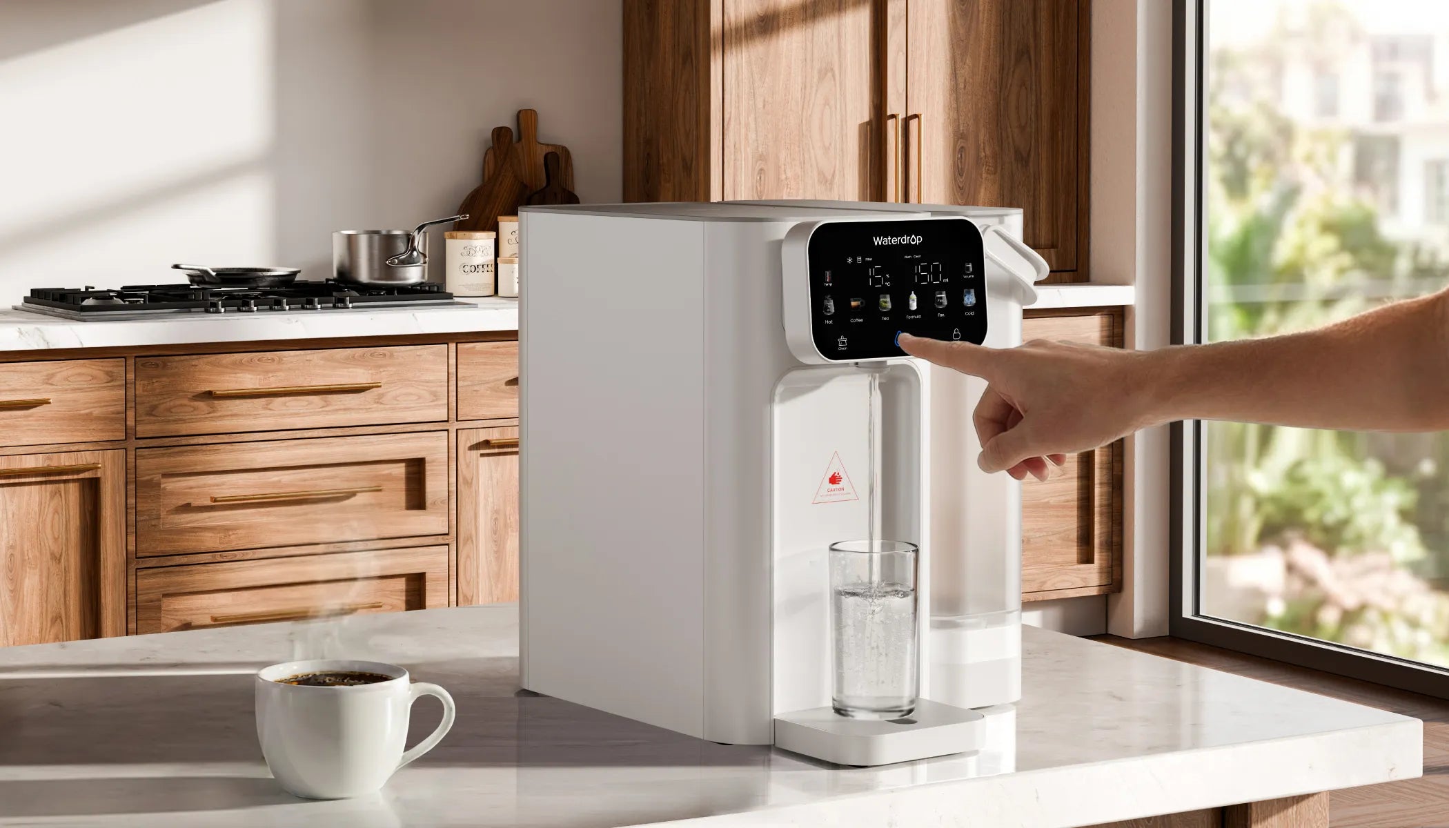 One-Touch Instant Hot & Cold Water, Anytime. Always Pure.