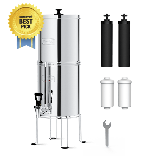 Waterdrop Gravity-fed Water Filter System, Reduces Lead and up to 99% of Chlorine, NSF/ANSI