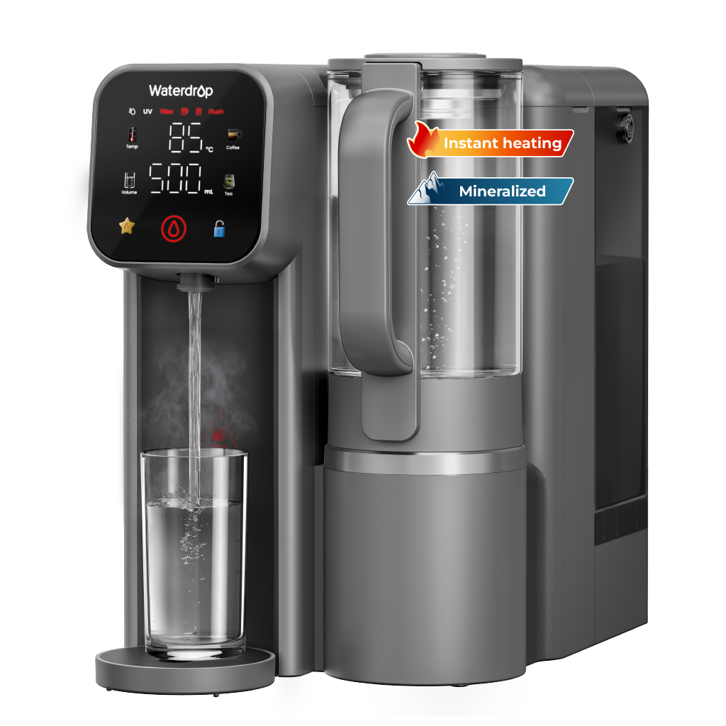 Waterdrop M6HG Instant Hot Reverse Osmosis System, Countertop RO Filter