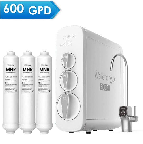 600 GPD Fast Flow Reverse Osmosis System - Waterdrop G3P600-MNR35