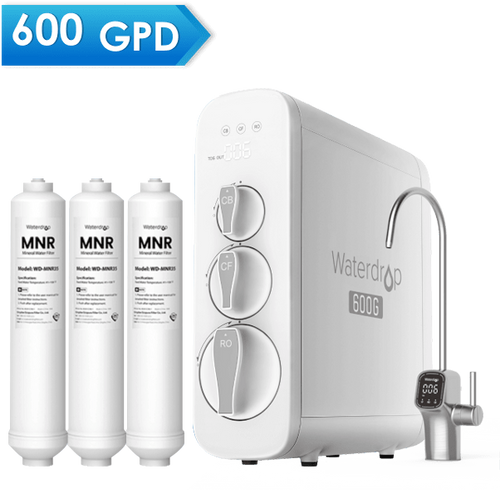600 GPD Fast Flow Reverse Osmosis System - Waterdrop G3P600-MNR35