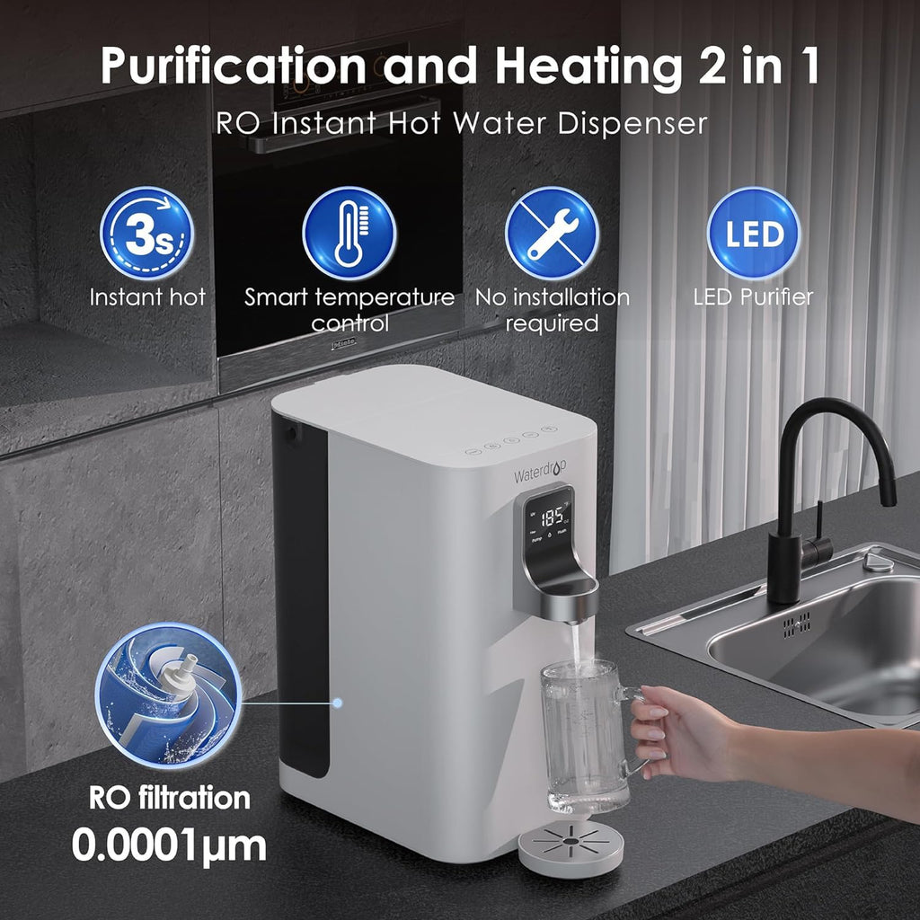 Córas Waterdrop K19-H-Instant Hot Countertop RO