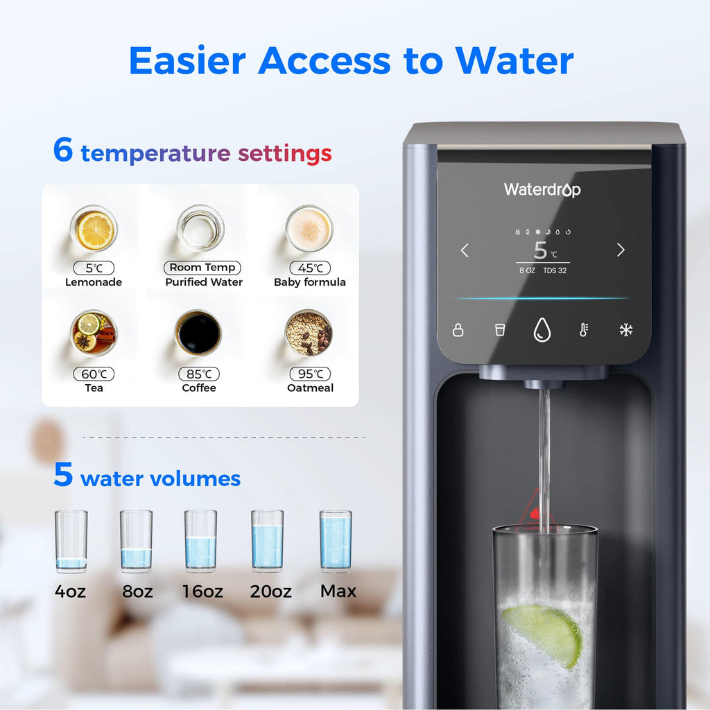 Distributeur d'eau chaude et froide à osmose inverse Waterdrop A1