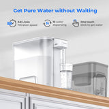 Elektrische waterfilterkan, instantwaterdispenser ED04, 200 gallon