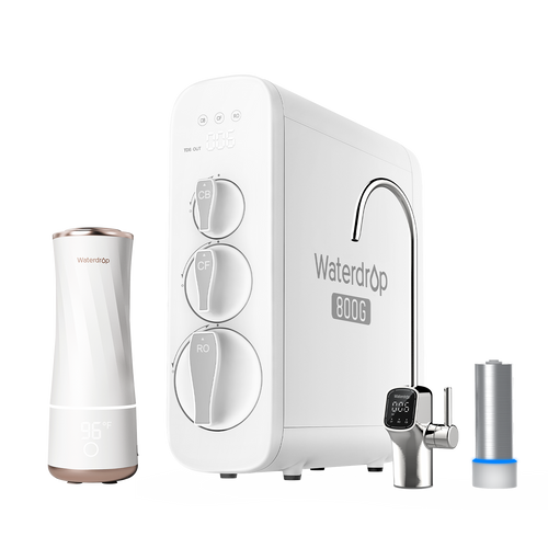 Sistema RO senza serbatoio da 800 GPD con luce sterilizzante UV - Waterdrop G3P800 -BFC2
