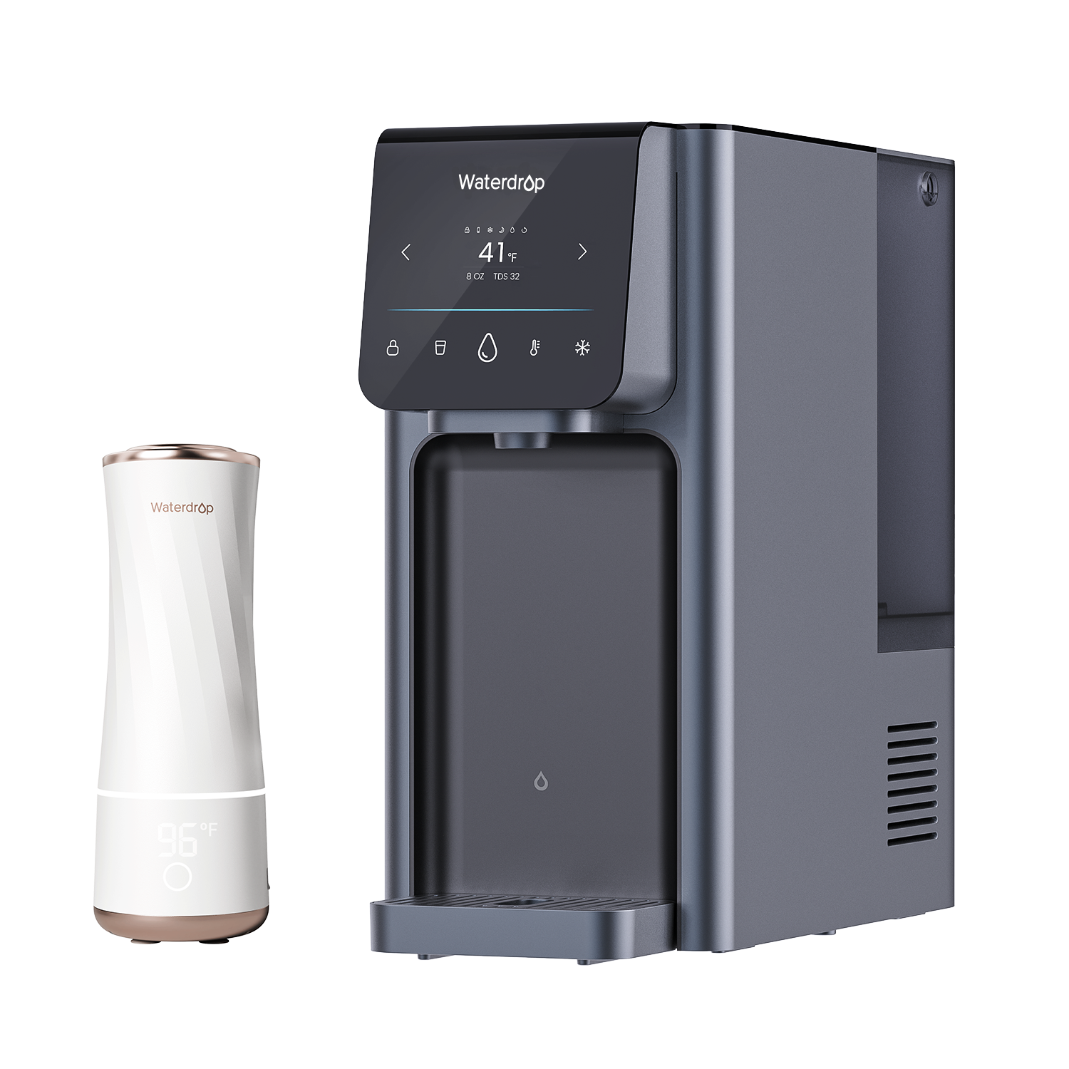 Distributeur d'eau chaude et froide à osmose inverse Waterdrop A1 avec BFC2