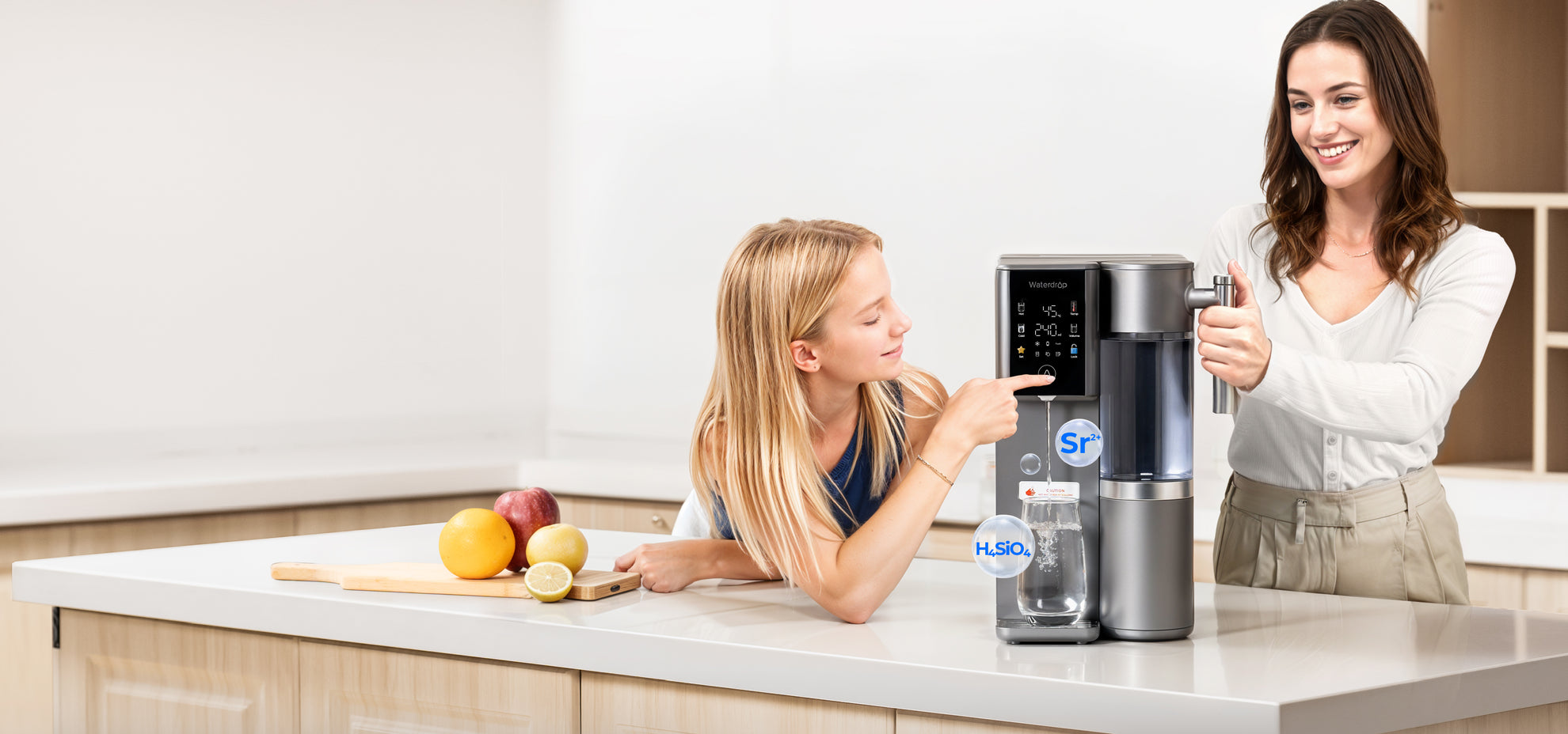 Waterdrop Remineralization Hot Cold RO Water Dispenser,  A2G