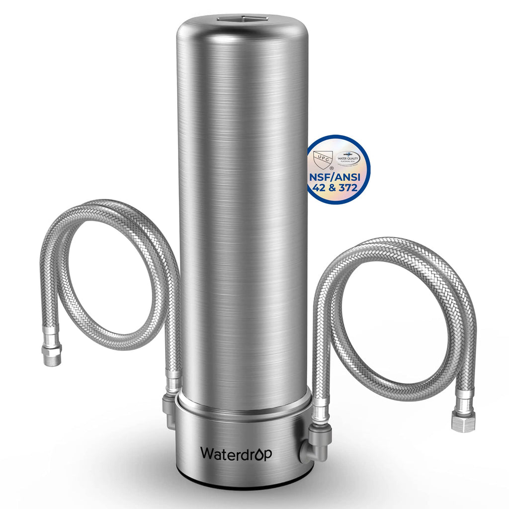 Filtro de agua debajo del fregadero de conexión directa de acero inoxidable de 5+1 etapas AS13
