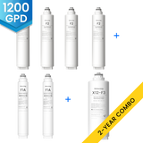Set combinato di filtri di ricambio per sistema Waterdrop X12 RO - 1200GPD