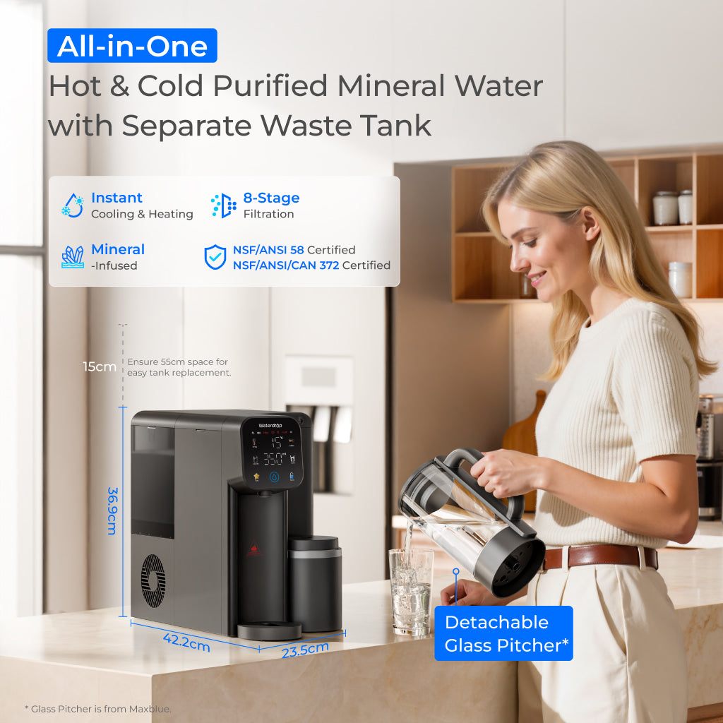 Waterdrop M6CG Remineralization Hot Cold Countertop RO System