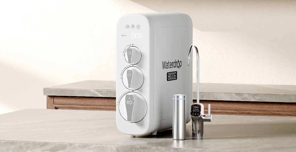 800 GPD Tankless RO System with UV Sterilizing Light - Waterdrop G3P800