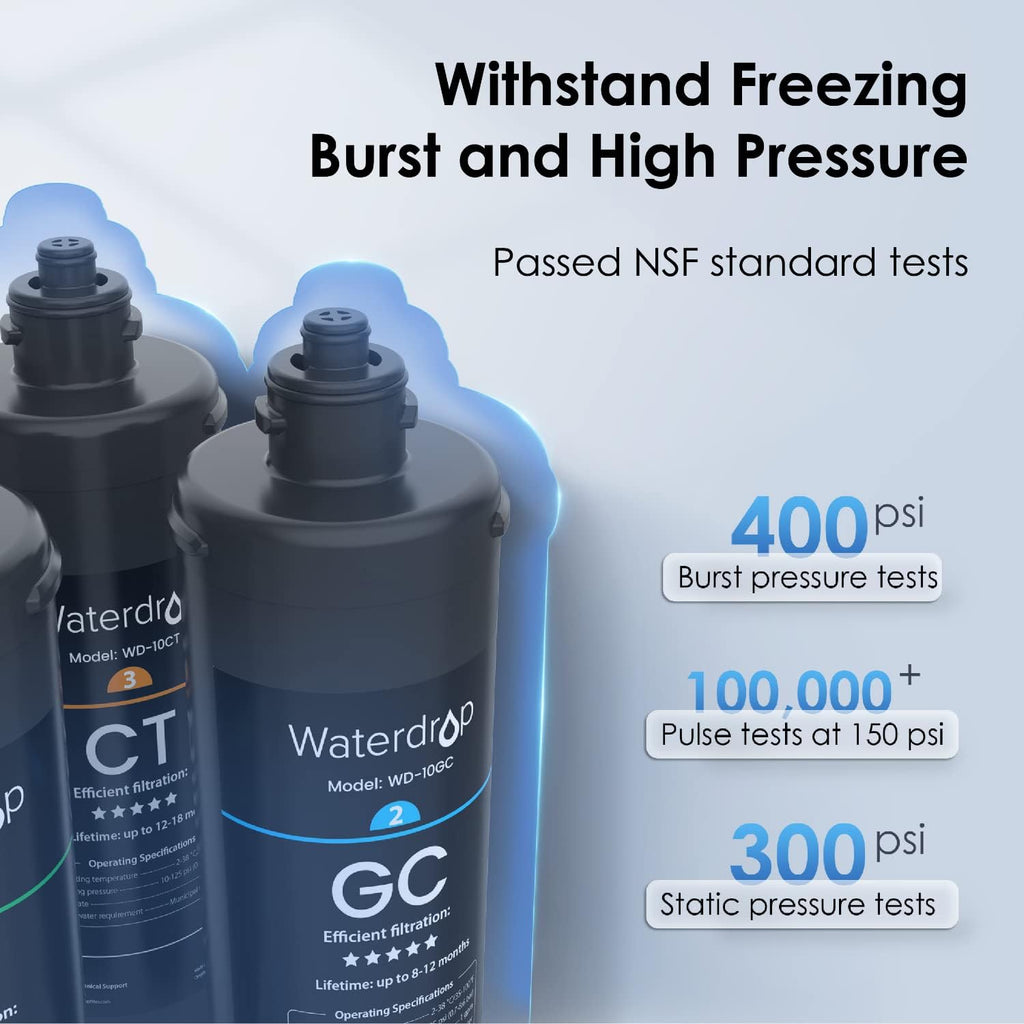 3-traps Under Counter Direct Connect-filtratiesysteem Waterdrop TSA