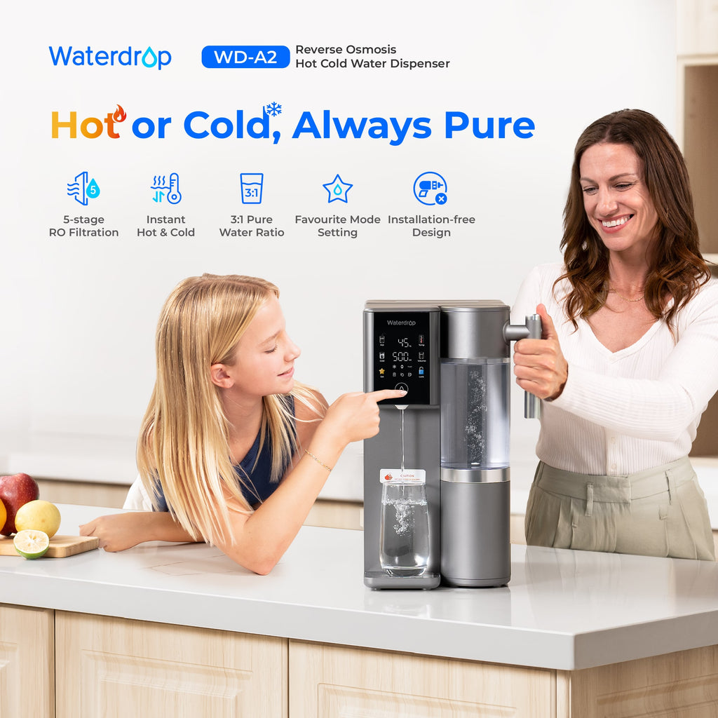 Waterdrop Reverse Osmosis Hot Cold Water Dispenser, A2