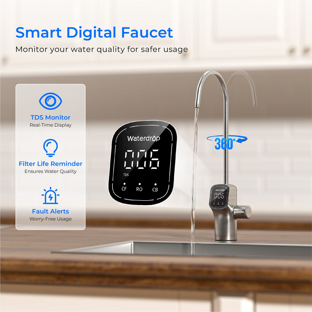 Système RO sans réservoir 800 GPD avec lumière stérilisante UV - Waterdrop G3P800