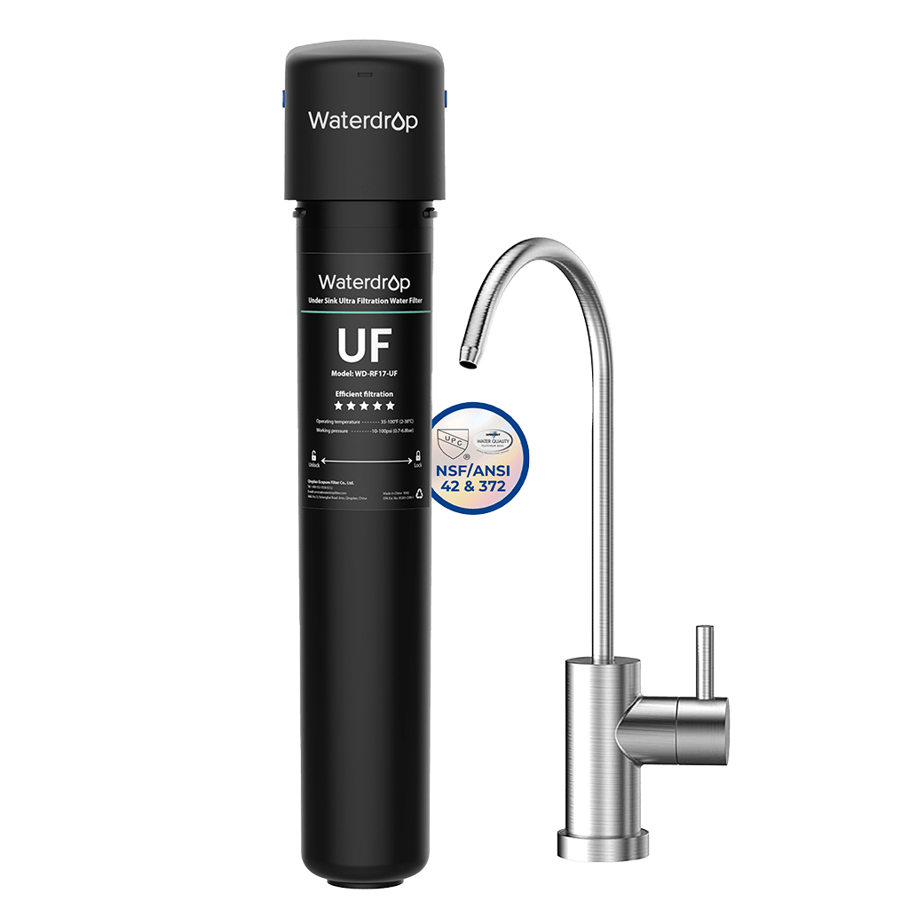Undersink Ultrafiltration -vedensuodatinjärjestelmä erillisellä hanalla