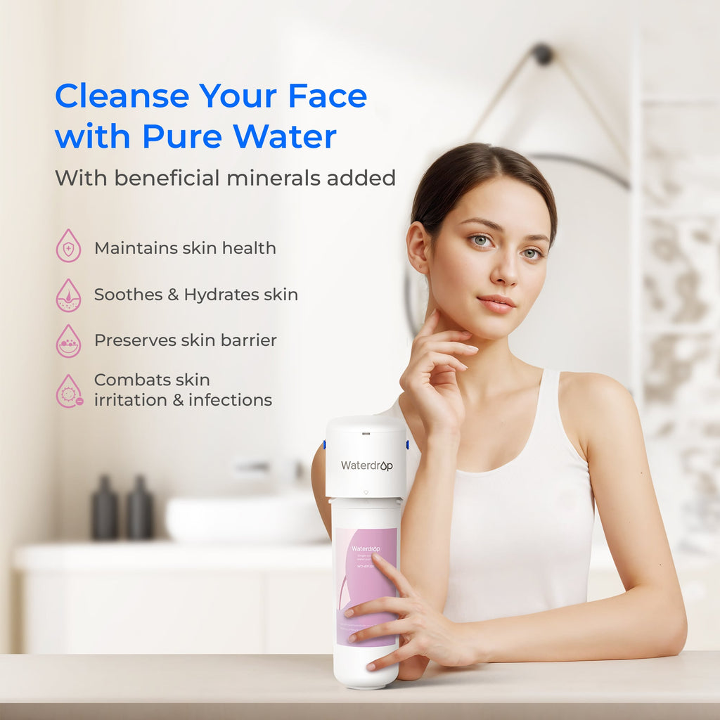 Système d'adoucissement de l'eau Waterdrop Skincare BFU2 - Adoucit la peau  &  les cheveux
