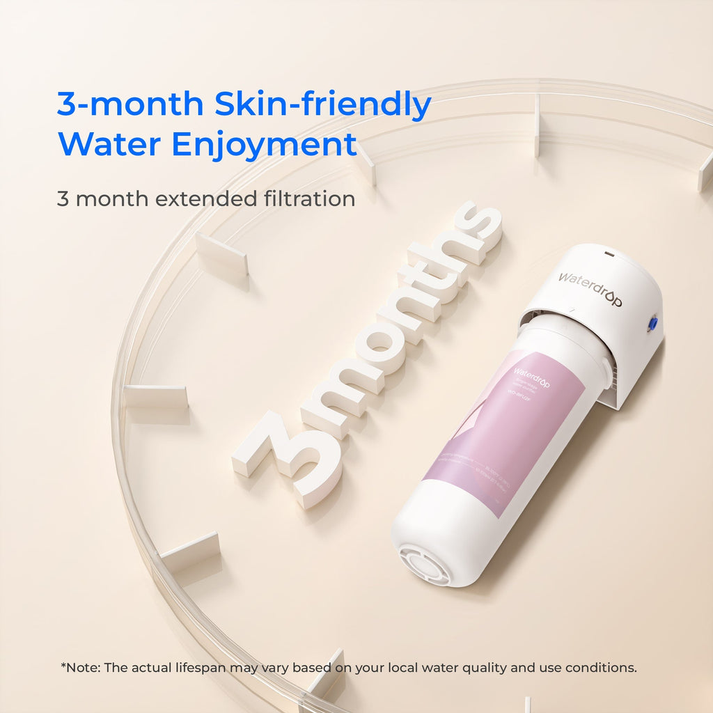 Système d'adoucissement de l'eau Waterdrop Skincare BFU2 - Adoucit la peau  &  les cheveux