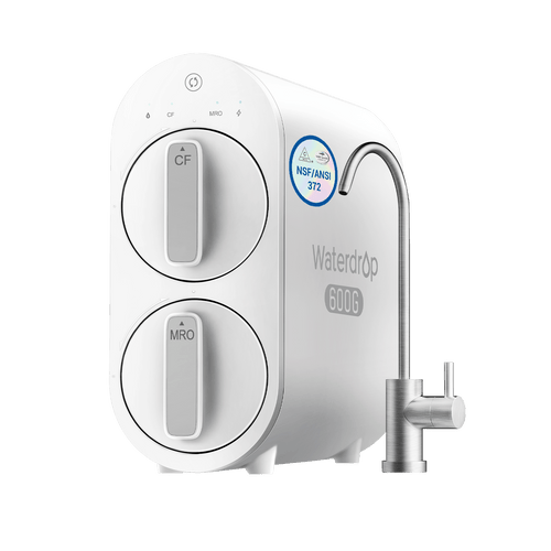 Sistema de filtración de agua por ósmosis inversa Waterdrop para el hogar, G2P600