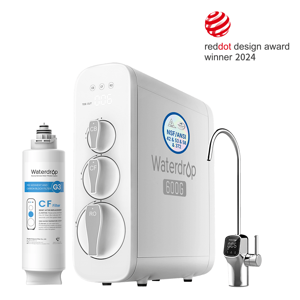 G3P600 Système de RO sans réservoir avec plus un filtre CF - Waterdrop G3P600