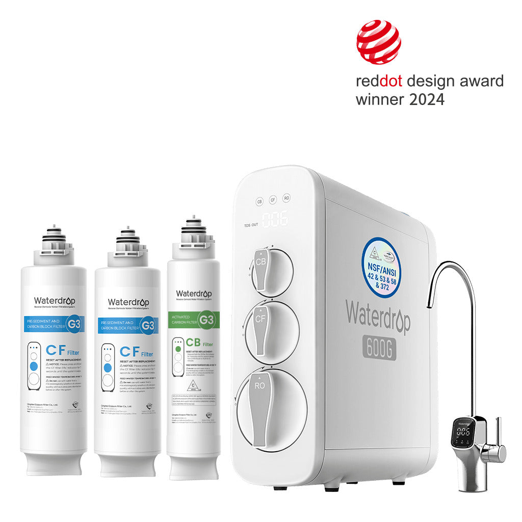 G3P600 σύνολο συνδυασμών RO συστήματος δεξαμενής - Waterdrop G3P600 G3P