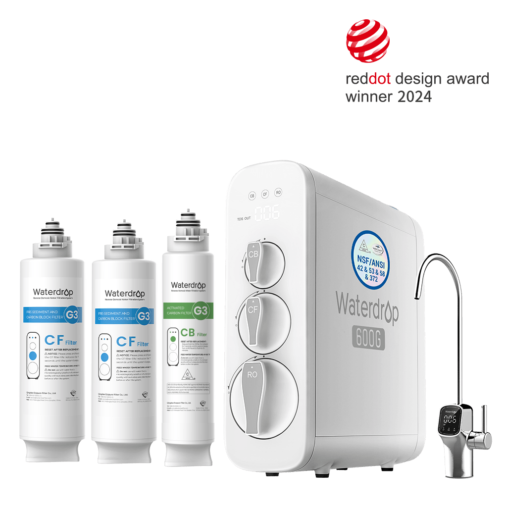 G3P600 σύνολο συνδυασ&mu;ών RO συστή&mu;ατος δε&xi;α&mu;ενής - Waterdrop G3P600 G3P