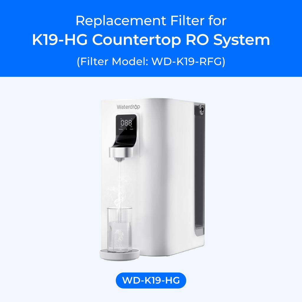 Filtro WD-K19RF para sistema de osmose reversa de bancada Waterdrop K19