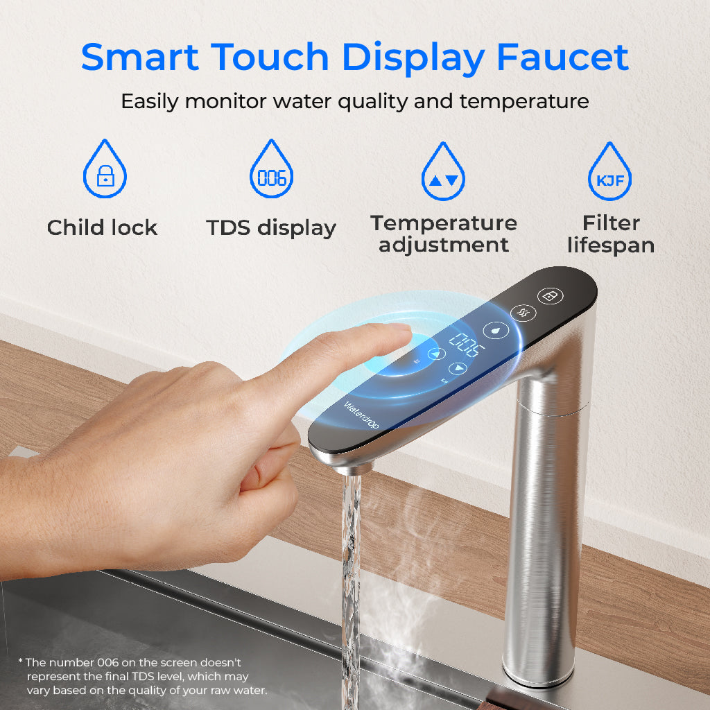 Dispenser di acqua calda istantanea a goccia, sistema di osmosi inversa, K6