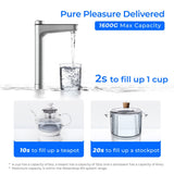 Système d'osmose inverse sous évier Waterdrop X16 avec robinet en maillechort brossé