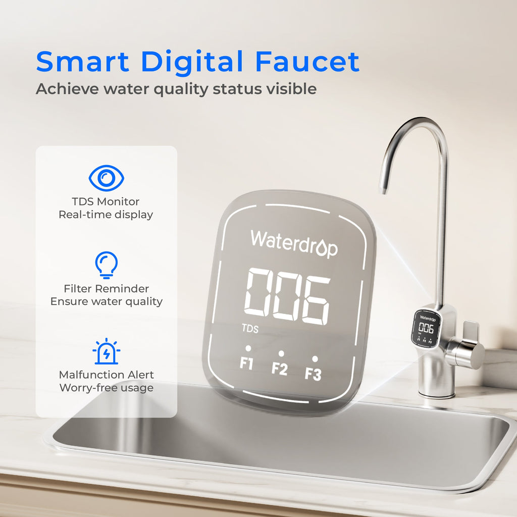 Waterdrop X Serie ëmgedréint Osmose System, X8-2F2G