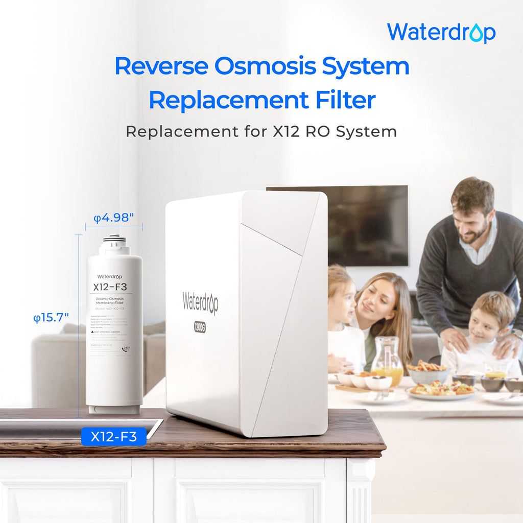 Filtro X12-F3 para sistema de ósmosis inversa Waterdrop X12 | 1200 GPD