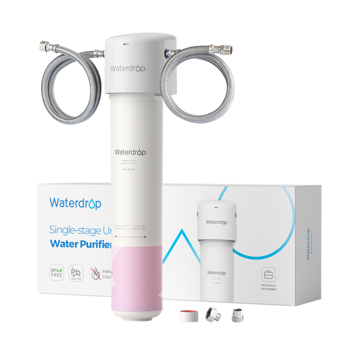 Sistema suavizante de agua Waterdrop Skincare - Suaviza la piel & Cabello (incluye 1 filtro)