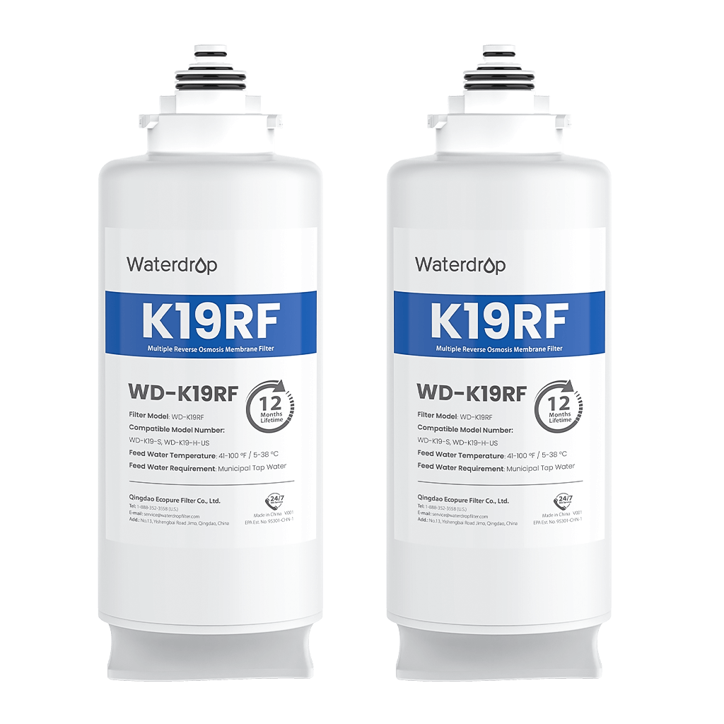 WD-K19RF Filter for K19-H Reverse Osmosis System, 2-YEAR COMBO