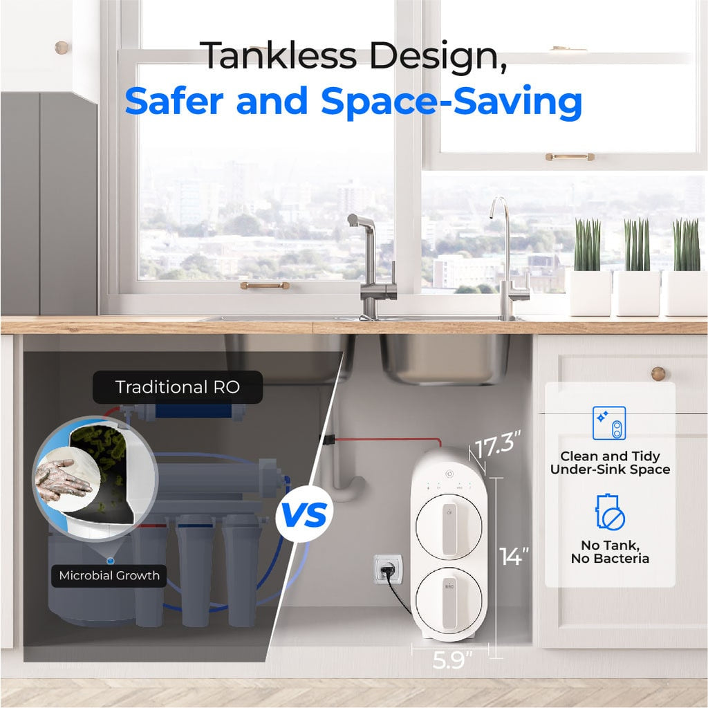 System filtracji wody metodą odwróconej osmozy Waterdrop dla domu, G2P600
