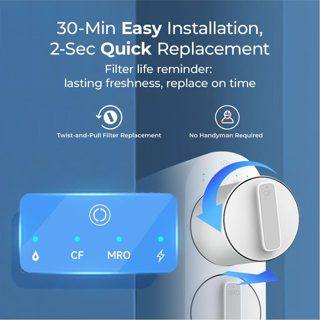 System filtracji wody metodą odwróconej osmozy Waterdrop dla domu, G2P600