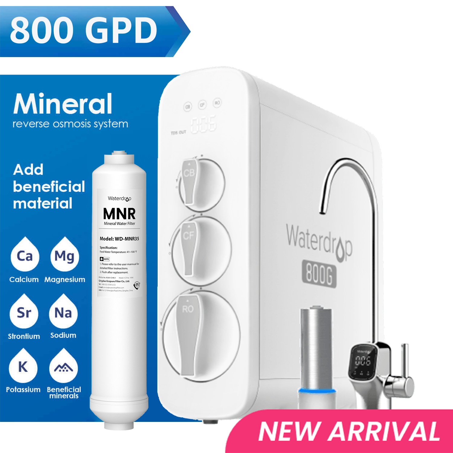 Waterdrop G3P800 Remineralization RO System