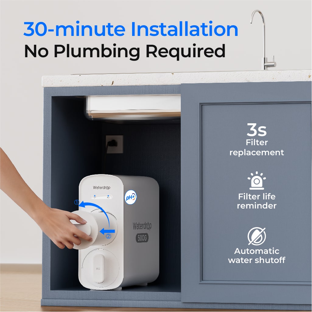 Waterdrop G5P500A Alkaliskt vattenfilter för omvänd osmos