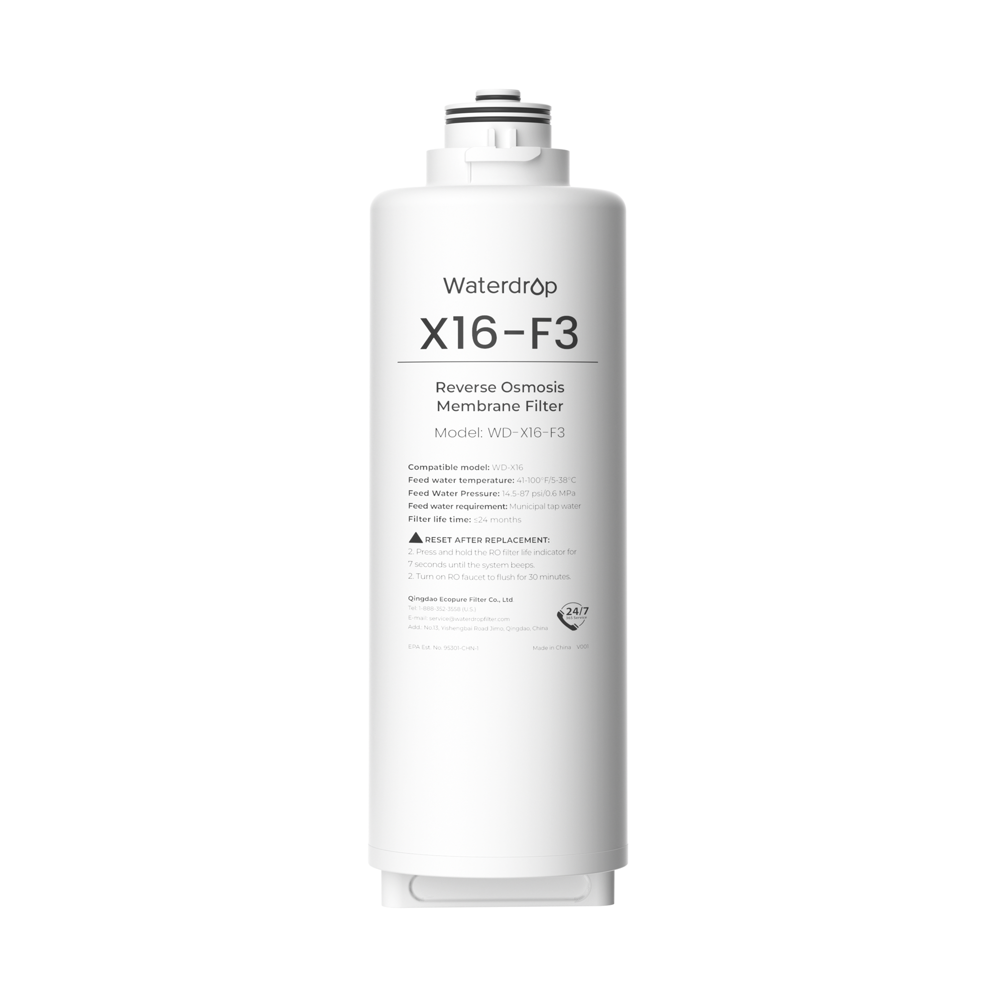 X16-F3 Filter für Waterdrop X16 Umkehrosmoseanlage | 1600 GPD