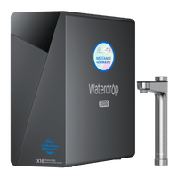 Système d'osmose inverse sous évier Waterdrop X16 avec robinet en maillechort brossé