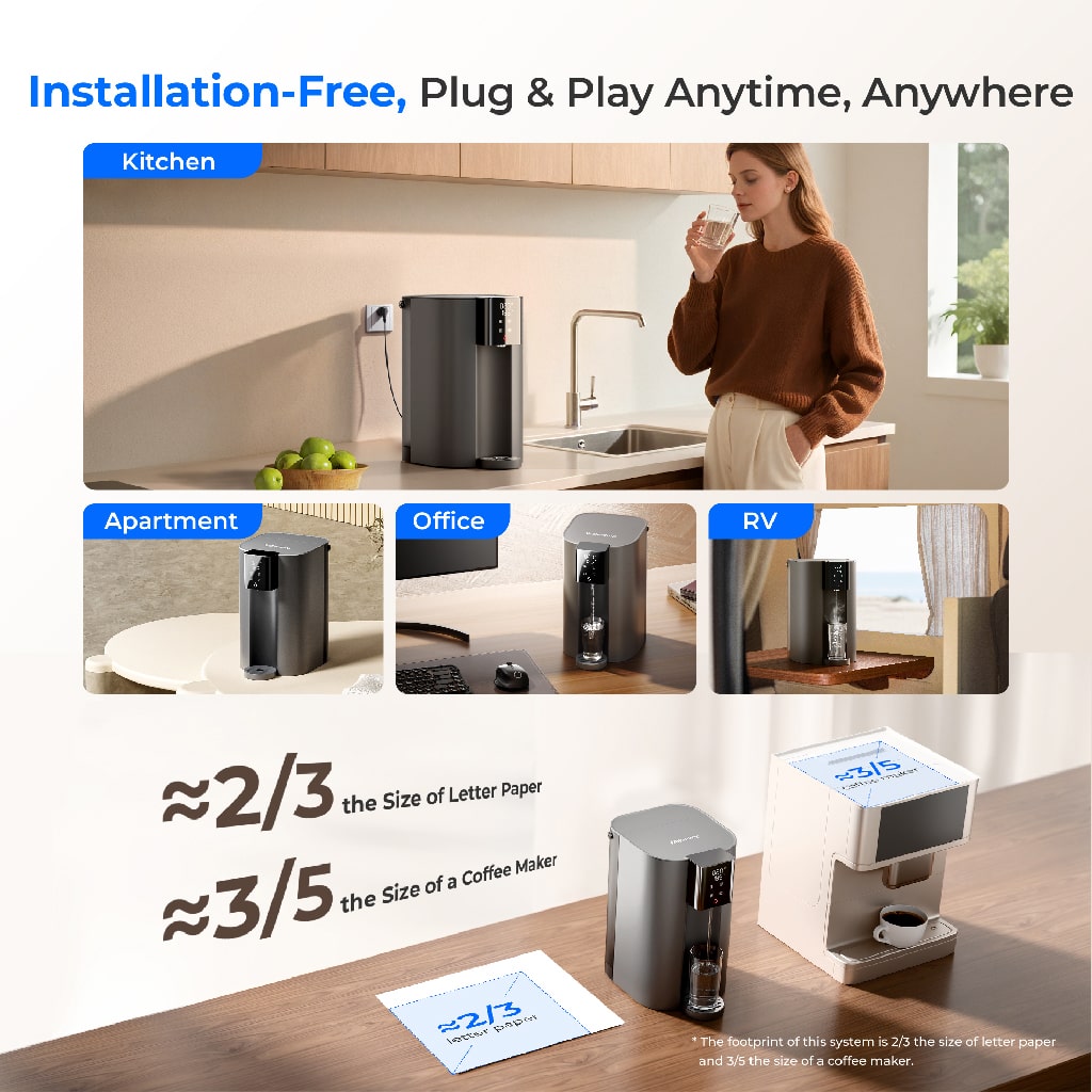 Waterdrop C1H Instant Hot Water Reverse Osmosis System