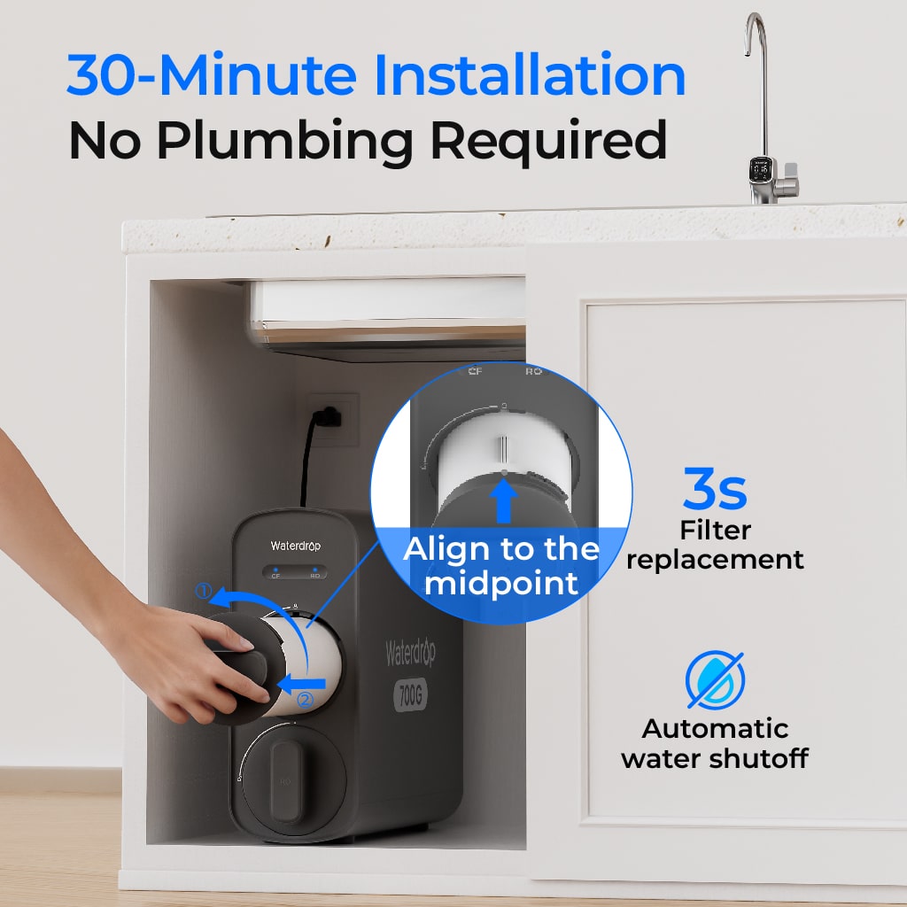 Vanddråbe G5P700A Alkaline omvendt osmose vandfilter