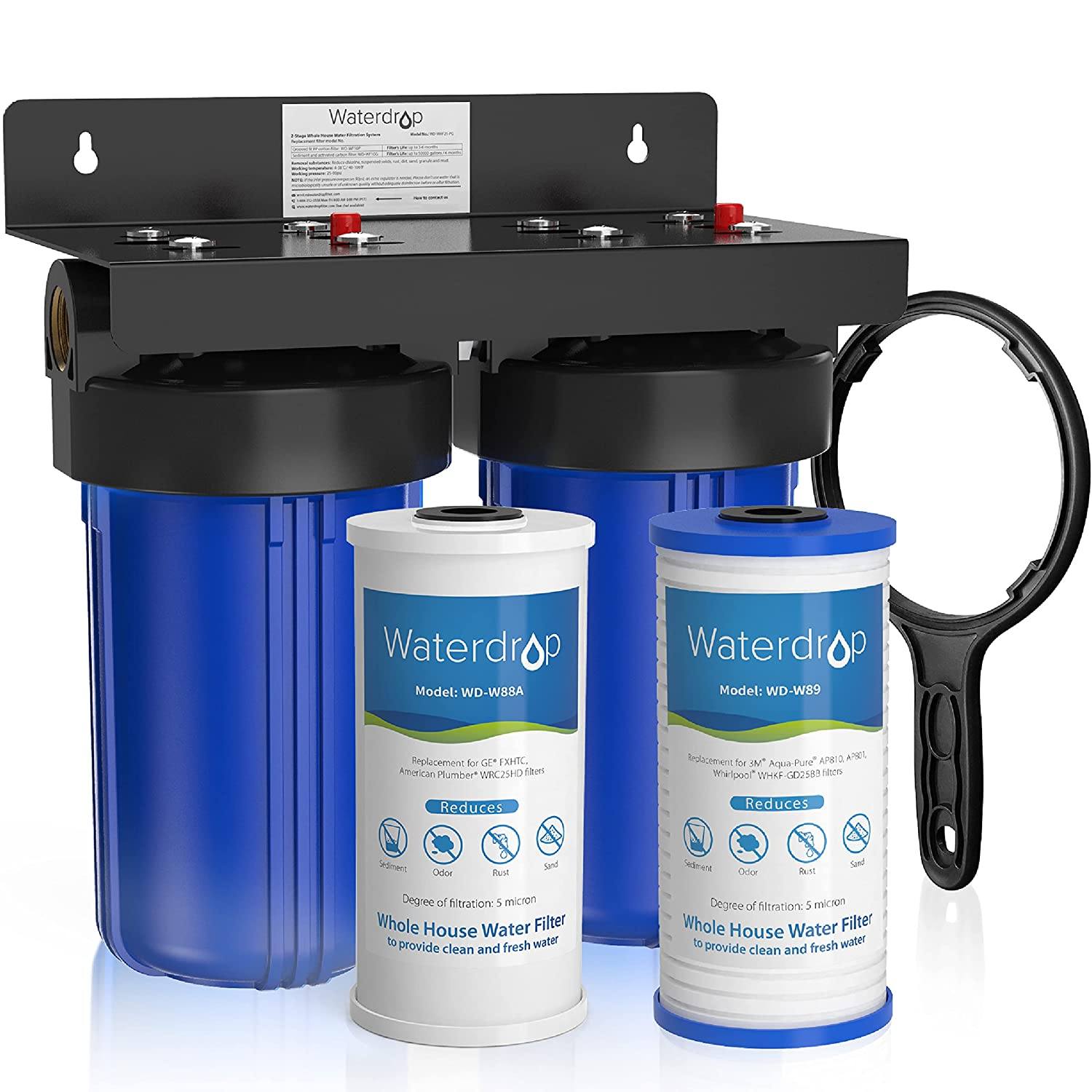 Waterdrop WHF21-PG 2-Stage 5 Micron Whole House Water Filtration System