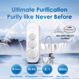 800 GPD Tankless RO System with UV Sterilizing Light - Waterdrop G3P800 -BFC2