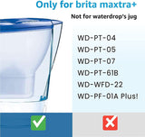 Waterdrop Remplacement pour Brita Maxtra+ Filtre à eau pour pichet WD-07