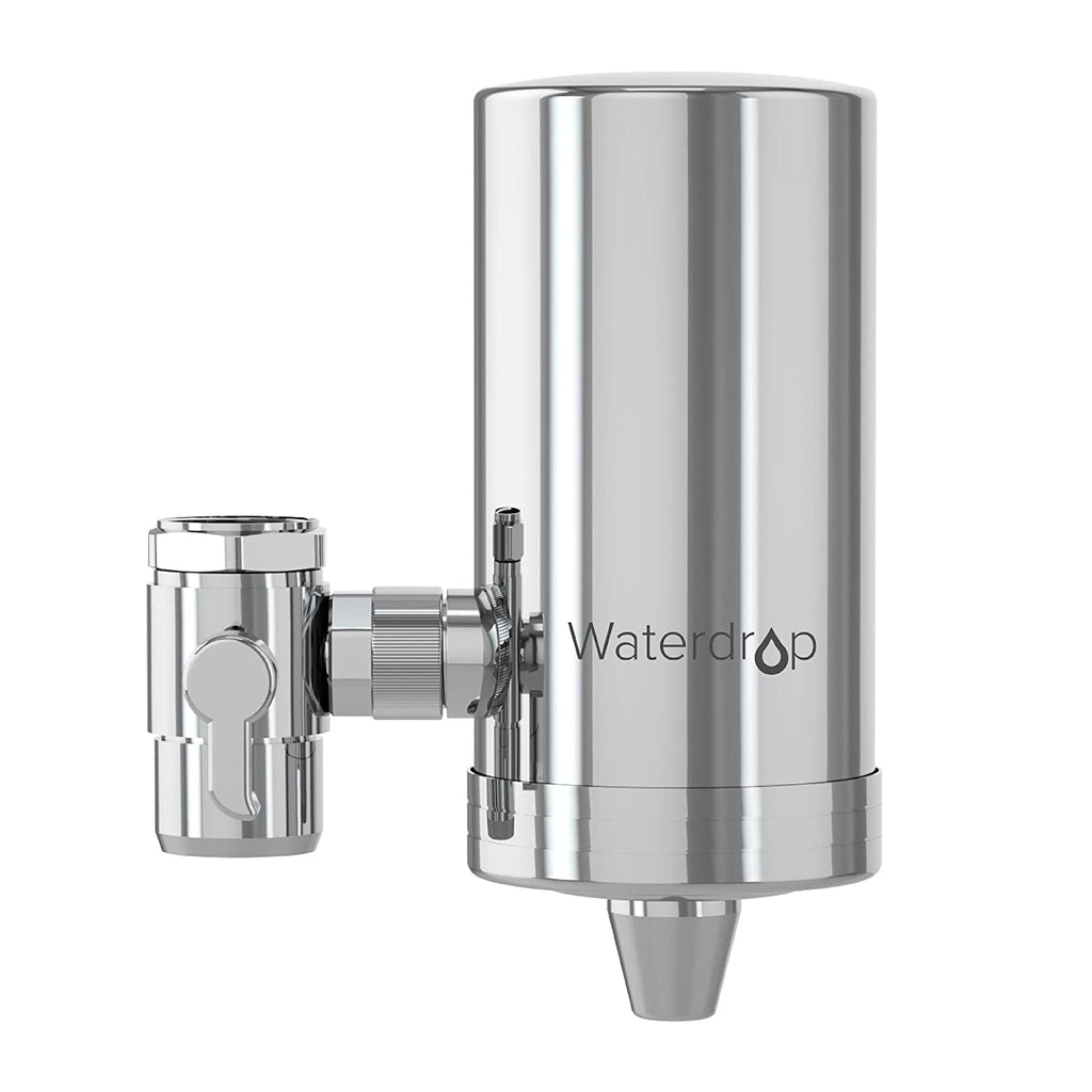 Sistema de filtro de água para torneira Waterdrop em aço inoxidável FC-06