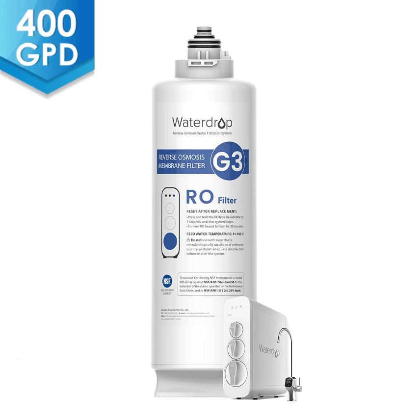 Filtros de repuesto para sistema Waterdrop G3 RO - 400GPD